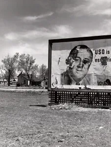 Nebraska Prints: Nebraska, billboard promoting the USO (United Service Organizations)