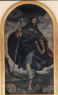 Negretti Jacopo know as Palma the Younger, St James the Greater, 1548 - 1628, 16th Century, oil on canvas, Italy, Lombardy, Airuno, Lecco, Addolorata alla Rocchetta Sanctuary