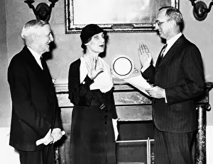 Secretary Prints: Nellie Tayloe Ross sworn in as Director of the Mint