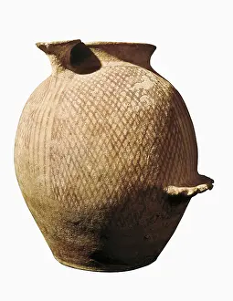 Prehistoric Prints: Neolithic vase (3000-2100 BC). Neolithic art