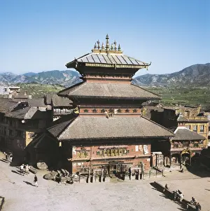 Nepalese Prints: NEPAL. CENTRAL. BAGHMATI. Bhaktapur