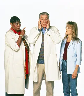 Richard Prints: EMPTY NEST, from left: Marsha Warfield, Richard Mulligan, Park Overall, 1988-1995