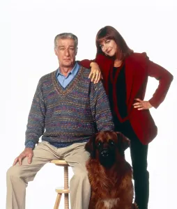 Dinah Prints: EMPTY NEST, from left: Richard Mulligan, Bear the Dog, Dinah Manoff, 1993, 1988-1995