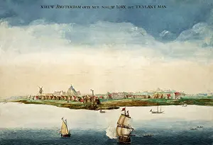Boats Prints: New Amsterdam by Johannes Vingboons