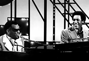 Playing Piano Prints: THE NEW BILL COSBY SHOW, Ray Charles