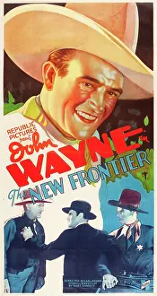 2006 Prints: THE NEW FRONTIER, John Wayne, movie poster art, 1935