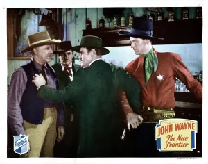 Badge Prints: THE NEW FRONTIER, John Wayne, (right), 1935