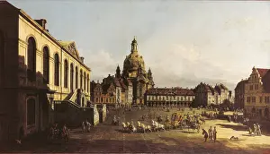 Cloud Prints: New Market Square in Dresden, by Bernardo Bellotto