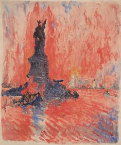 War Bonds Prints: New York City, bombed, shot down