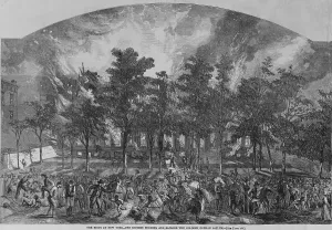 Ecrem Prints: The New York City Draft Rioters burned an African American orphanage after police rescued its young inhabitants