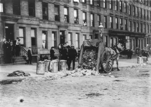 Garbage Prints: New York City, garbage collector's strike