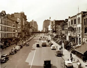 Traffic Prints: NEW YORK CITY, The German District on 86th Street between Second and Third Avenue in 1939