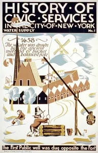 Windmill Prints: New York City. Poster for Federal Art Project