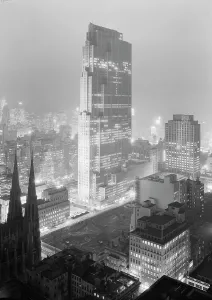 Rockefeller Center Prints: New York City, Rockefeller Center and RCA Building at night