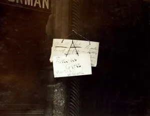 Note Prints: New York City, sign on a 22nd Street factory entrance