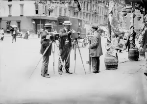Tripod Prints: New York City, street photographers in Little Italy, circa early 1920s