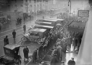 Trucks Prints: New York City subway fire, Broadway and West 55th Street