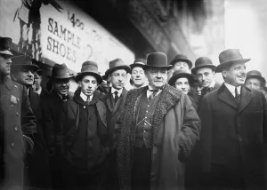 1910s Candid Prints: New York City subway fire, Chairman McCall at subway fire