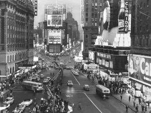 Times Square Prints: New York City, Times Square & Broadway at 7:30 PM