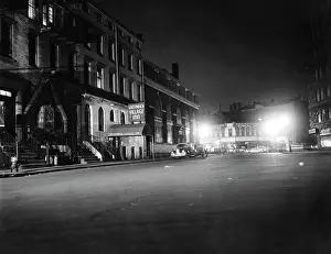Nightclub Prints: New York City, view of Sheridan Square & the Greenwich Village Inn
