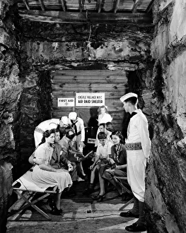 Bomb Shelters Prints: New York City's first World War II air raid shelter