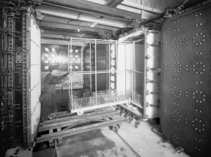 Business Cycles Prints: New York City's Municipal Lodging House for the homeless had a new formaldehyde and steam disinfecting plant