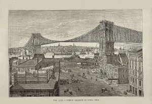 Infrastructures Prints: New York. Hanging bridge