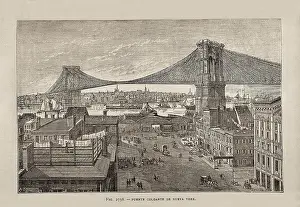 Infrastructures Prints: New York. Hanging bridge