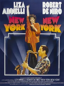 1977 Movies Prints: NEW YORK, NEW YORK, top: Liza Minnelli, bottom: Robert DeNiro on French poster art, 1977