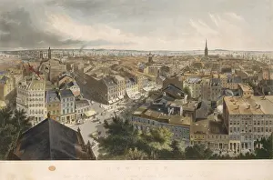 Port Prints: New York from the Steeple of St. Paul's Church, Looking East, South, and West, 1849