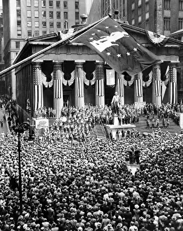 Financial Prints: The New York Stock Exchange celebrates its 150th anniversary with the greatest war bond rally in the city's history