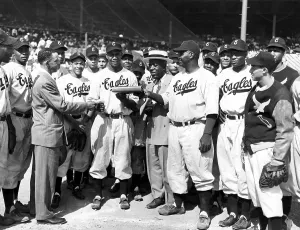 Baseball Team Prints: Newark Eagles Negro League, undated.. Courtesy: CSU Archives / Everett Collection