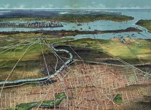 Newark Prints: Newark, New Jersey. Aerial view, 1916