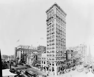 Skyscraper Prints: Newark, New Jersey. Broad & Market Streets. 1916