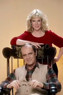 : NEWHART, from left, Bob Newhart, Julia Duffy, 1982-90 (1983 photo)