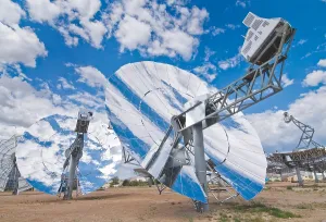 Reflections Prints: Four newly designed solar power collection dishes at Sandia National Laboratory in 2009