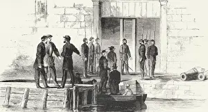 Wood Engraving Prints: Newspaper report of the detention of Confederate diplomats