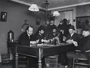 Apartment Prints: Newspaper reporters playing cards in their office at 301 Mulberry Street