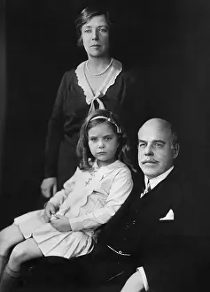 Nicholas Prints: Nicholas and Alice Roosevelt Longworth and their daughter Paulina, ca. 1930