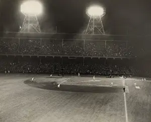 Pitching Prints: Night baseball at Ebbets Field in Brooklyn