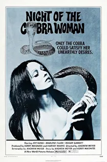 Snake Prints: NIGHT OF THE COBRA WOMAN, US poster art, 1972