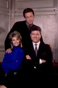 Anderson Prints: NIGHT COURT, from left: Markie Post, Harry Anderson, John Larroquette, 1984-92