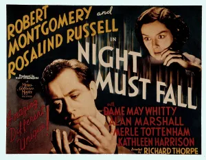 Rosalind Prints: NIGHT MUST FALL, Robert Montgomery, Rosalind Russell, 1937