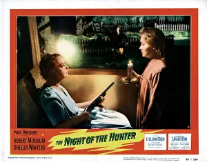 1955 Movies Prints: THE NIGHT OF THE HUNTER, Lillian Gish, Robert Mitchum, Gloria Castillo, 1955