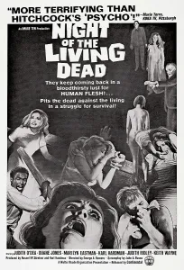 Science Fiction Prints: NIGHT OF THE LIVING DEAD, US 1974 re-issue poster, 1968