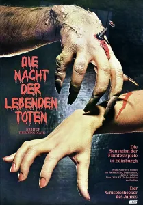 German Poster Prints: NIGHT OF THE LIVING DEAD, (aka DIE NACHT DER LEBENDEN TOTEN), German poster art, 1968