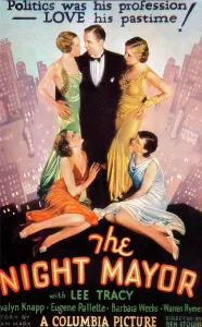 Cityscape Prints: THE NIGHT MAYOR, US poster art, Lee Tracy (center), 1932