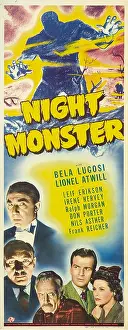 Ralph Prints: NIGHT MONSTER, from top: Bela Lugosi