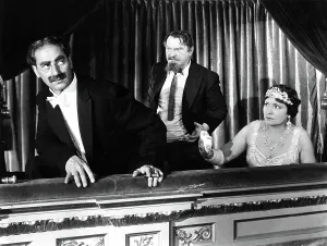 Dumont Prints: A NIGHT AT THE OPERA, Groucho Marx, Sig Rumann, Margaret Dumont, 1935, in the opera box