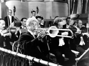 Violinist Prints: A NIGHT AT THE OPERA, Harpo Marx, 1935